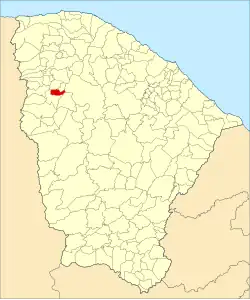 Localização de Pires Ferreira no Ceará