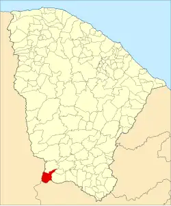 Localização de Salitre no Ceará