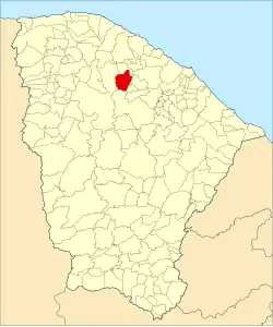 Localização de Tejuçuoca no Ceará