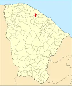 Localização de Tururu no Ceará