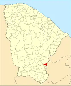 Localização de Umari no Ceará