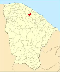 Localização de Umirim no Ceará