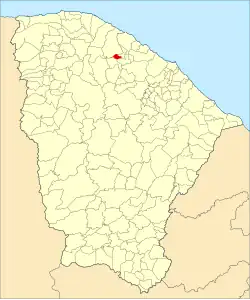 Localização de Uruburetama no Ceará