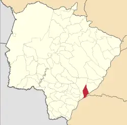 Localização de Batayporã em Mato Grosso do Sul