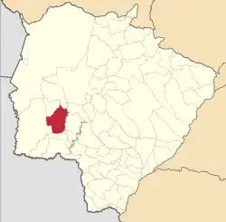 Localização de Bonito em Mato Grosso do Sul