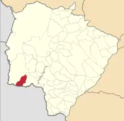 Localização de Caracol em Mato Grosso do Sul