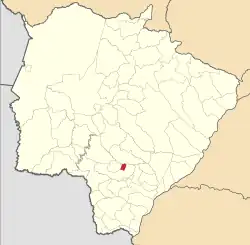 Localização de Douradina em Mato Grosso do Sul