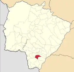 Localização de Juti em Mato Grosso do Sul