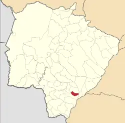 Localização de Novo Horizonte do Sul em Mato Grosso do Sul