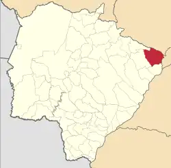 Localização de Paranaíba em Mato Grosso do Sul