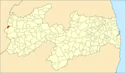 Localização de Bom Jesus na Paraíba