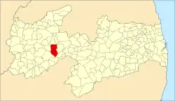 Localização de Catingueira na Paraíba