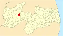 Localização de Condado na Paraíba