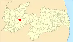 Localização de Emas na Paraíba