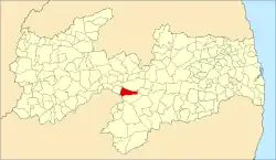 Localização de Livramento na Paraíba