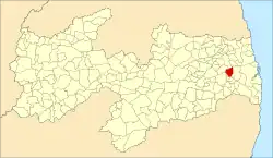 Localização de Mari na Paraíba