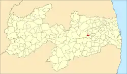 Localização de Montadas na Paraíba