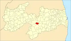 Localização de Parari na Paraíba