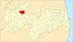 Localização de Paulista na Paraíba