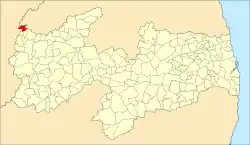 Localização de Poço Dantas na Paraíba