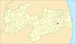 Localização de Riachão do Bacamarte na Paraíba