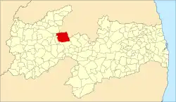 Localização de São José de Espinharas na Paraíba