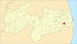 Localização de São José dos Ramos na Paraíba