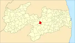 Localização Santo André na Paraíba