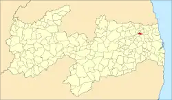 Localização de Sertãozinho na Paraíba