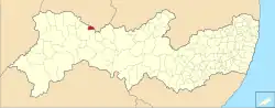 Localização Cedro em Pernambuco