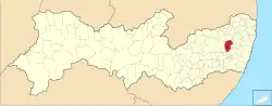 Localização de Gravatá em Pernambuco