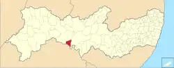 Localização de Itacuruba em Pernambuco