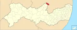 Localização de Itapetim em Pernambuco