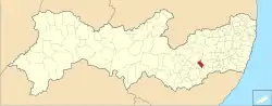 Localização de Lajedo em Pernambuco