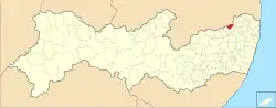 Localização de Orobó em Pernambuco