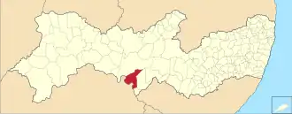 Localização de Petrolândia em Pernambuco