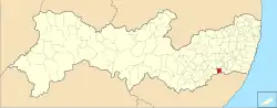 Localização de São Benedito do Sul em Pernambuco