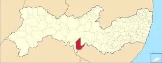 Localização Tacaratu em Pernambuco