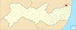 Localização de Timbaúba em Pernambuco