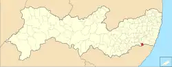 Localização de Xexéu em Pernambuco