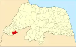 Localização de Alexandria no Rio Grande do Norte