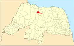 Localização de Alto do Rodrigues no Rio Grande do Norte