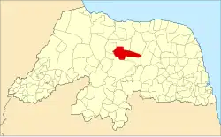 Localização de Angicos no Rio Grande do Norte