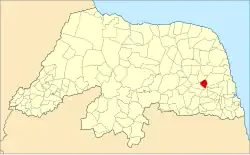 Localização de Bom Jesus no Rio Grande do Norte