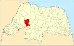 Localização de Campo Grande no Rio Grande do Norte
