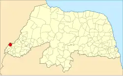 Localização de Doutor Severiano no Rio Grande do Norte