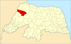 Localização de Governador Dix-Sept Rosado no Rio Grande do Norte