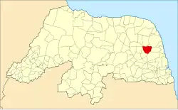 Localização de Ielmo Marinho no Rio Grande do Norte