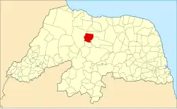 Localização de Ipanguaçu no Rio Grande do Norte