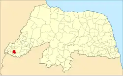 Localização de José da Penha no Rio Grande do Norte